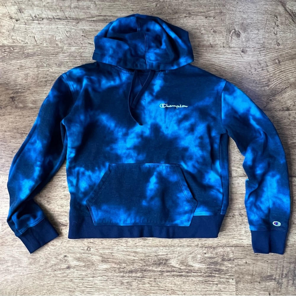 Champion Blue Tie-Dye Men's Sweater